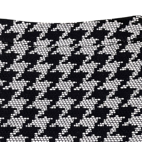 Talbots‎ Petites Womens Skirt Size 6 Black White Pattern Wool Blend Lined - Picture 2 of 6